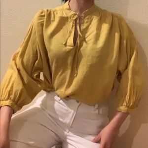 Uniqlo Linen Blouse